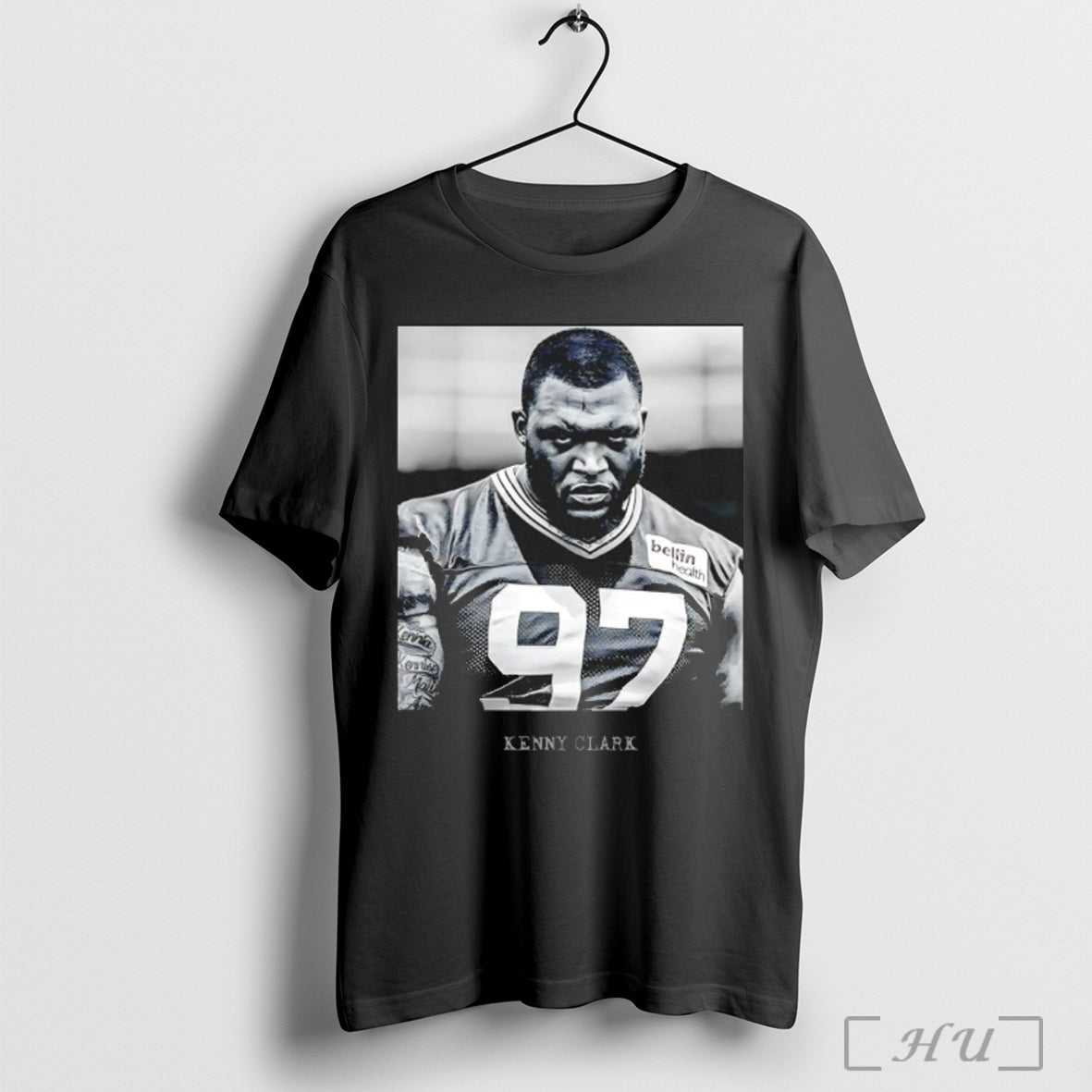 Kenny Clark Number 97 Retro Graphic - Adult & Kids T-Shirts, Sweatshirts & Hoodies apparel design preview 1