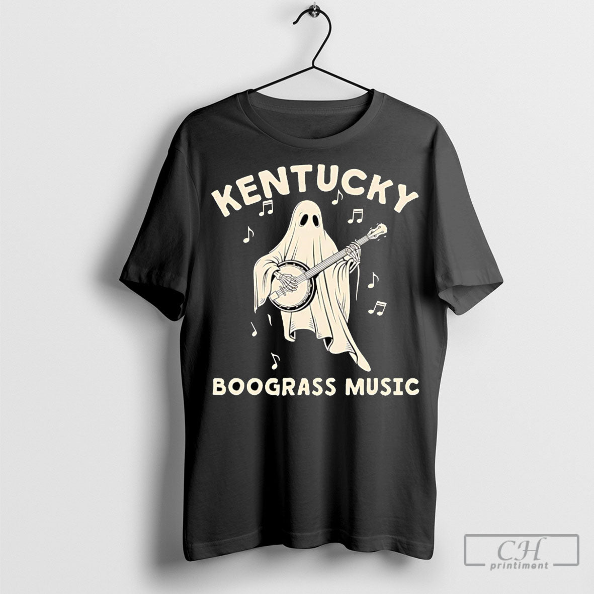 Kentucky Ghost Boograss Music - Adult & Kids T-Shirts, Sweatshirts & Hoodies apparel design preview 1