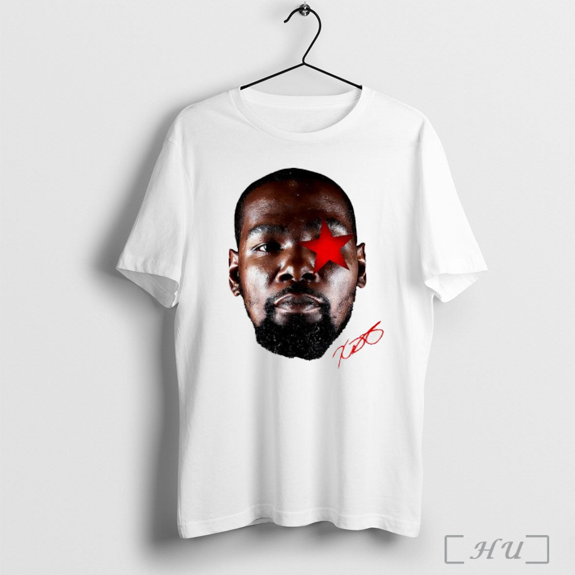 Kevin Durant Star Big Head Signature - Adult & Kids T-Shirts, Sweatshirts & Hoodies apparel design preview 1