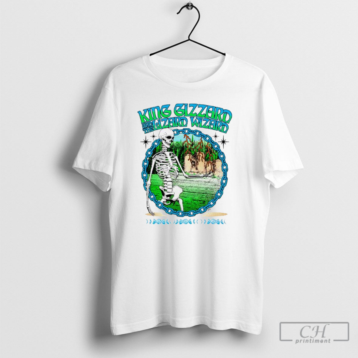 King Gizzard And The Lizard Wizard Skull - Adult & Kids T-Shirts, Sweatshirts & Hoodies apparel design preview 1