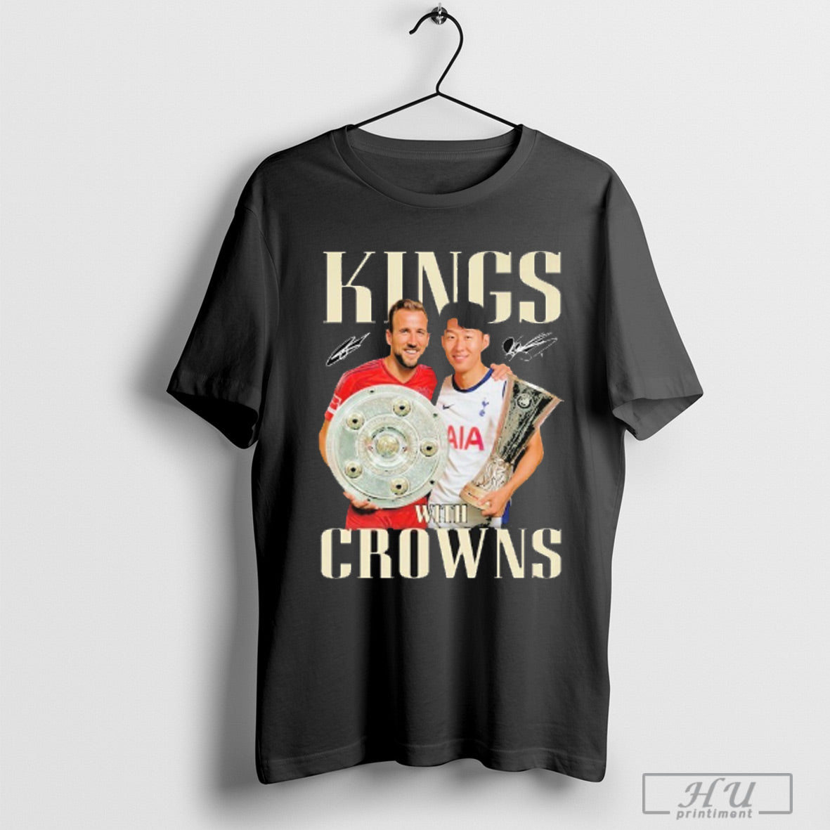 King With Crowns Son Heung Min X Harry Kane - Adult & Kids T-Shirts, Sweatshirts & Hoodies apparel design preview 1