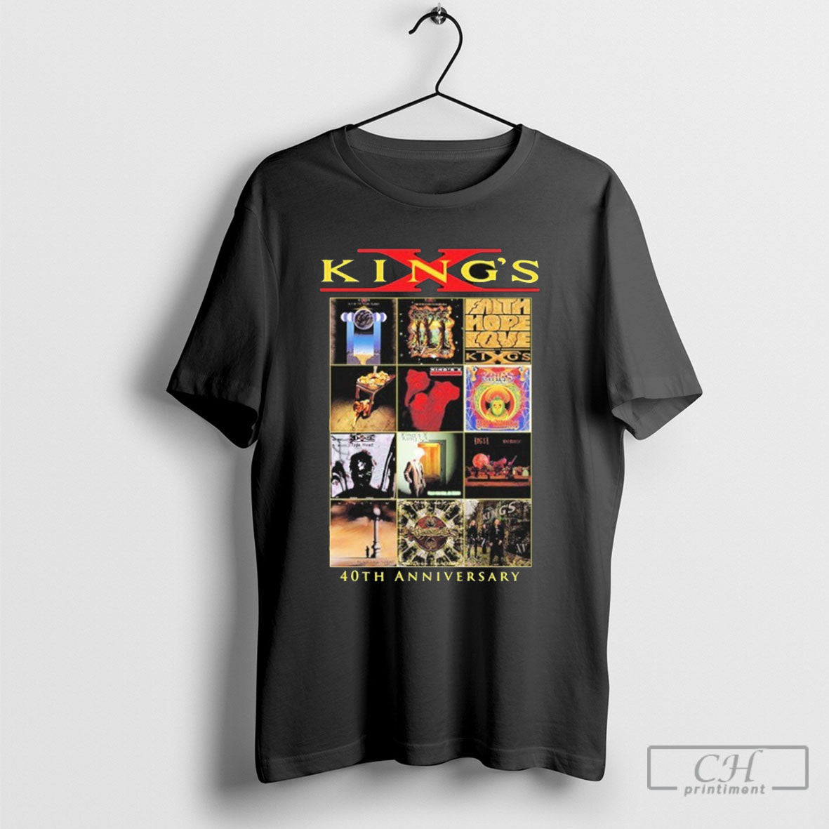 Kings X Discography 40th Anniversary - Adult & Kids T-Shirts, Sweatshirts & Hoodies apparel design preview 1