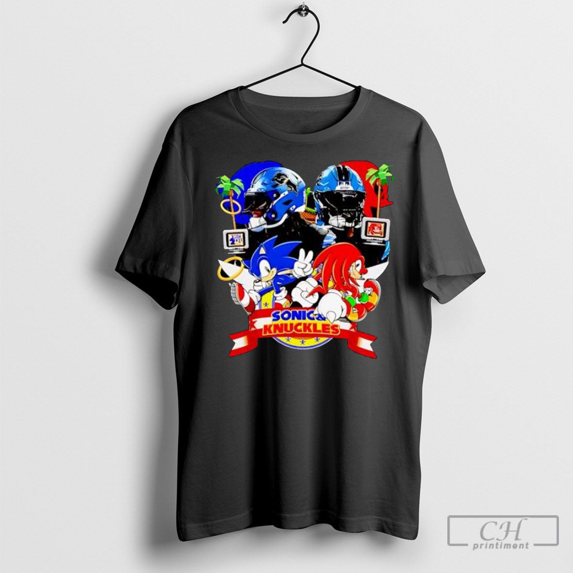 Knuckles Detroit Lions Football Players Funny - Adult & Kids T-Shirts, Sweatshirts & Hoodies apparel design preview 1