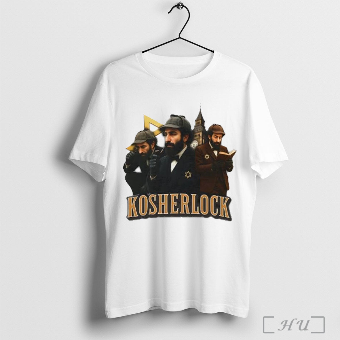 Kosherlock Jews Parody Graphic - Adult & Kids T-Shirts, Sweatshirts & Hoodies apparel design preview 1