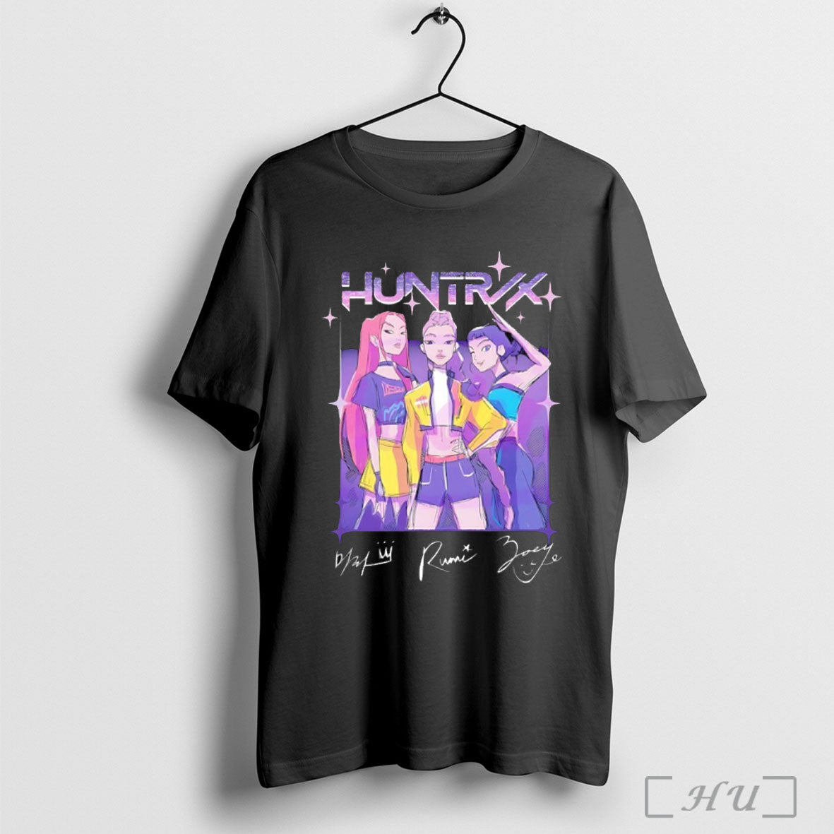 Kpop Demon Hunters Huntr X Sketch Signature - Adult & Kids T-Shirts, Sweatshirts & Hoodies apparel design preview 1