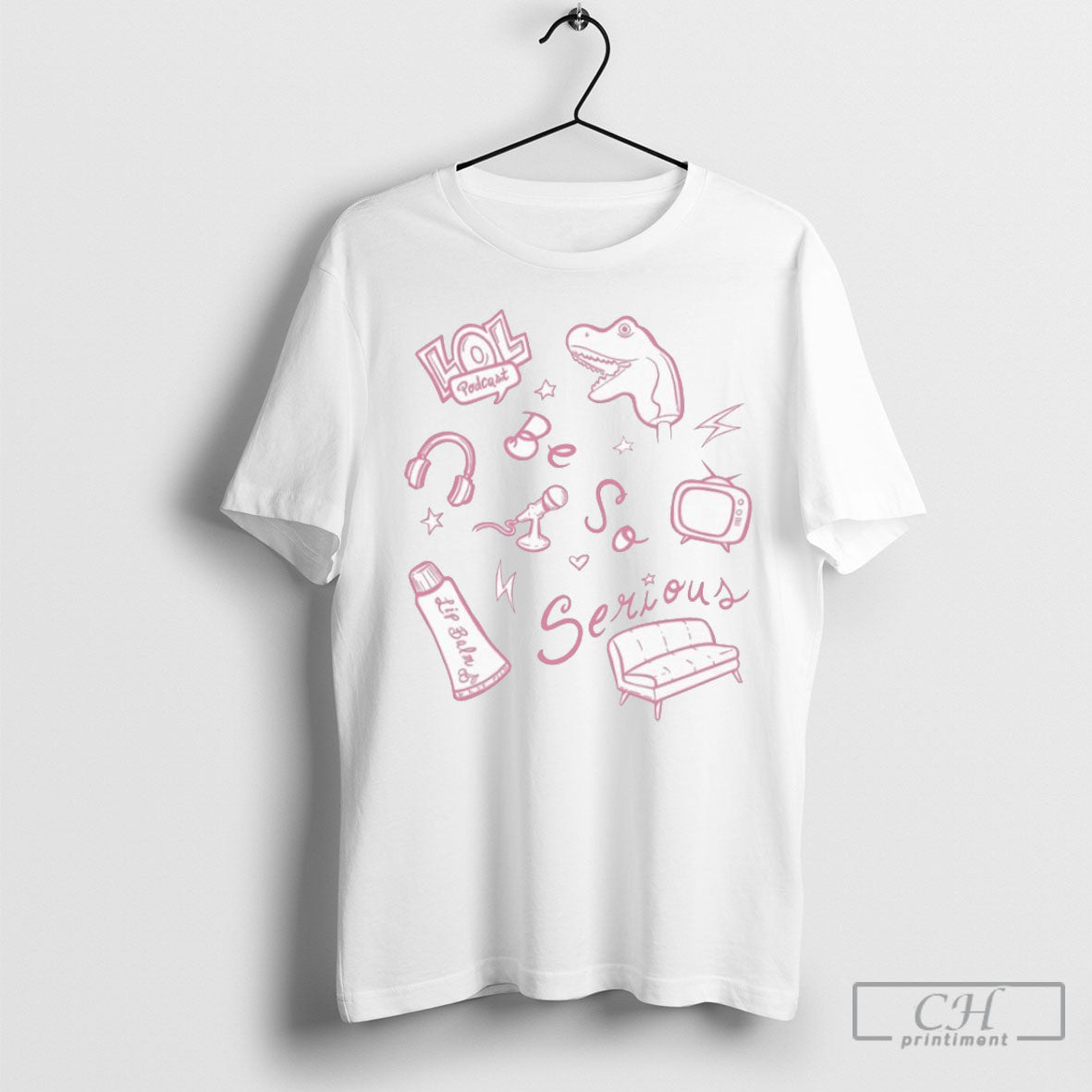 Lol Podcast Sketch - Adult & Kids T-Shirts, Sweatshirts & Hoodies apparel design preview 1