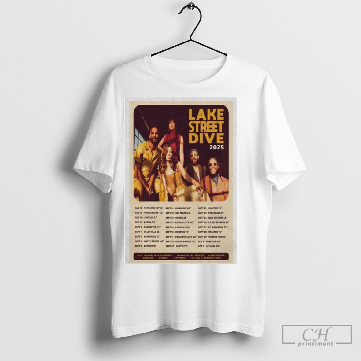 Lake Street Dive Tour Aug Sept 2025 - Adult & Kids T-Shirts, Sweatshirts & Hoodies apparel design preview 1