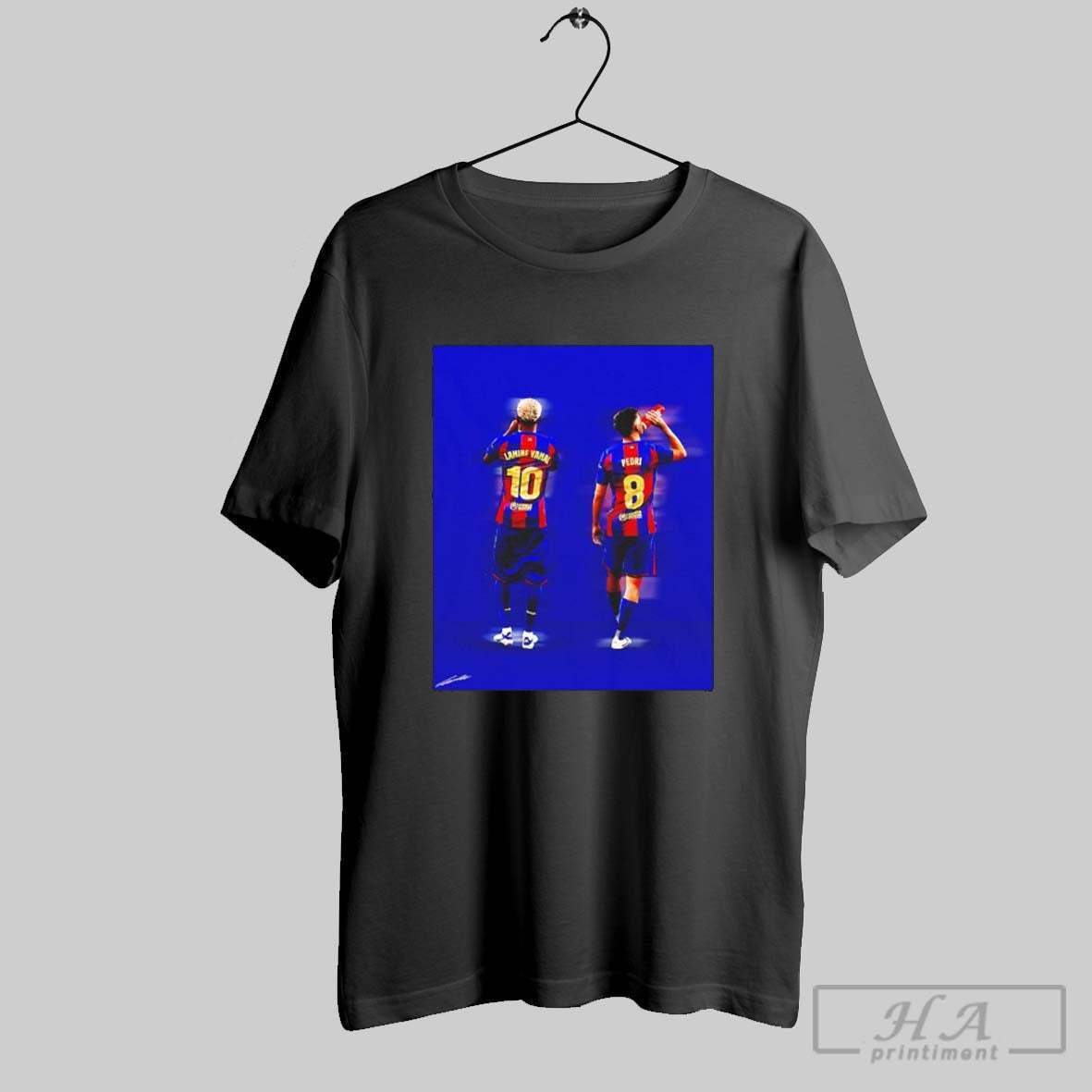 Lamine Yamal And Pedri Barselona Fc Future Time Stars - Adult & Kids T-Shirts, Sweatshirts & Hoodies apparel design preview 1