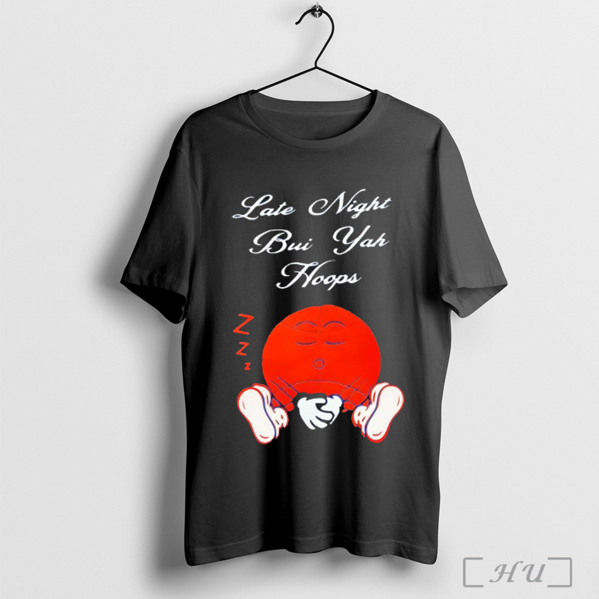 Late Night Bui Yah Hoops - Adult & Kids T-Shirts, Sweatshirts & Hoodies apparel design preview 1