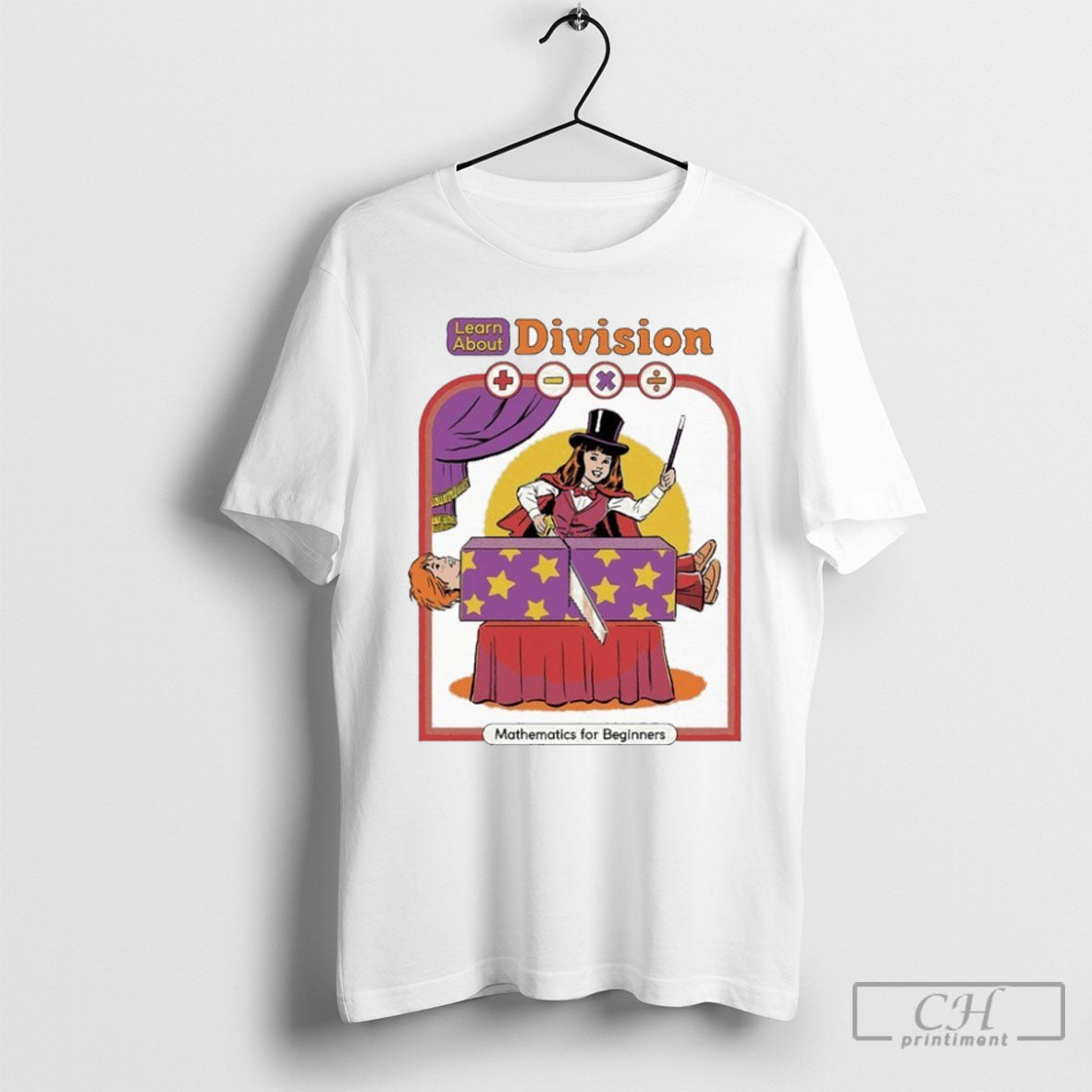 Learn About Division Mathematics For Beginners - Adult & Kids T-Shirts, Sweatshirts & Hoodies apparel design preview 1