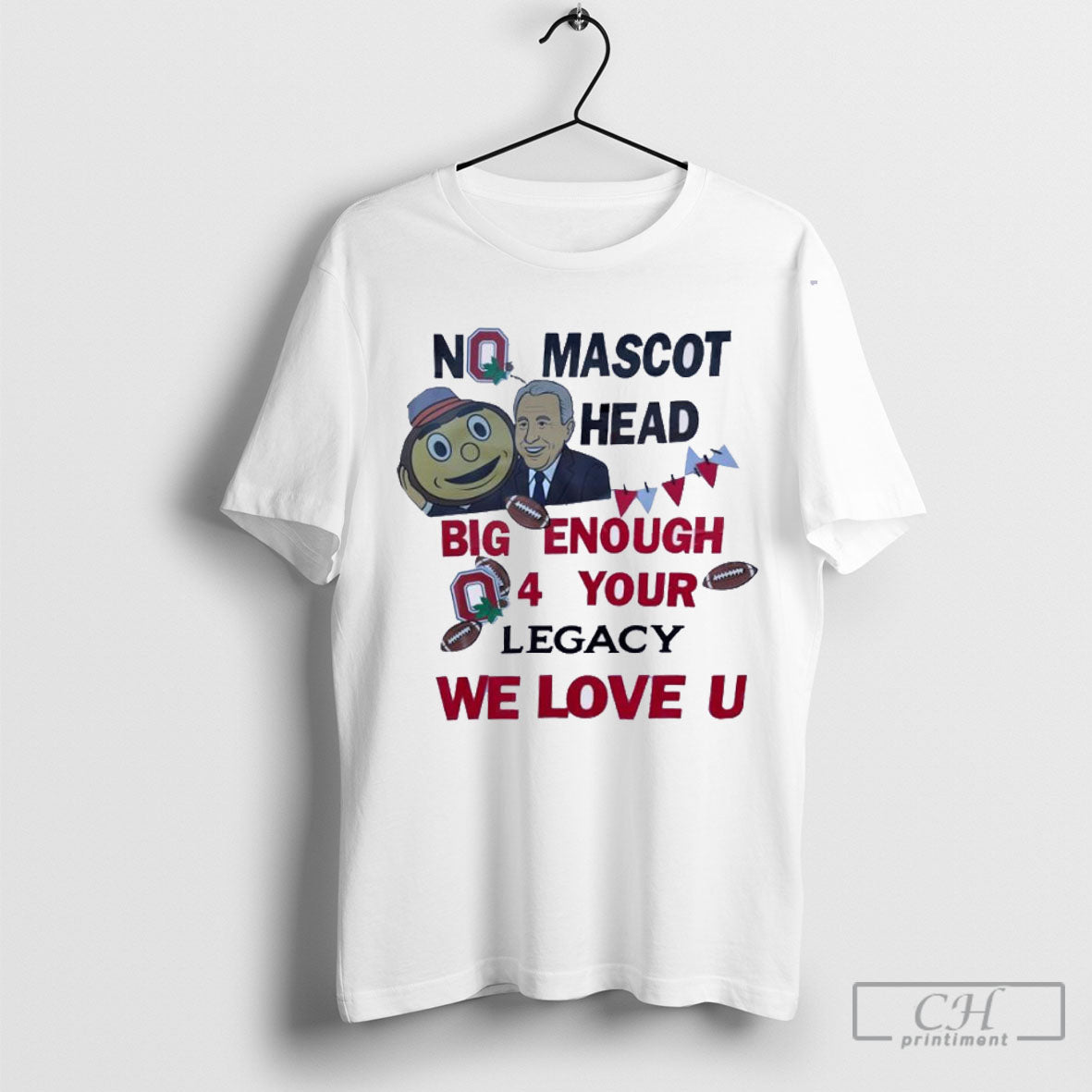 Lee Corso No Mascot Head Big Enough For Your Legacy - Adult & Kids T-Shirts, Sweatshirts & Hoodies apparel design preview 1