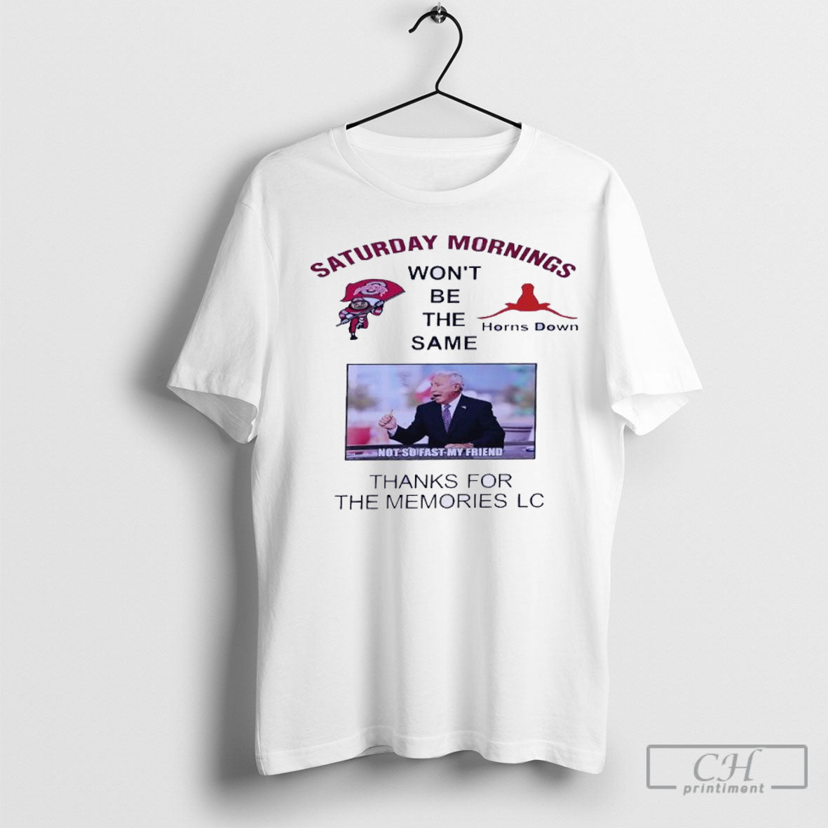 Lee Corso Saturday Mornings Wont Be The Same Horns - Adult & Kids T-Shirts, Sweatshirts & Hoodies apparel design preview 1