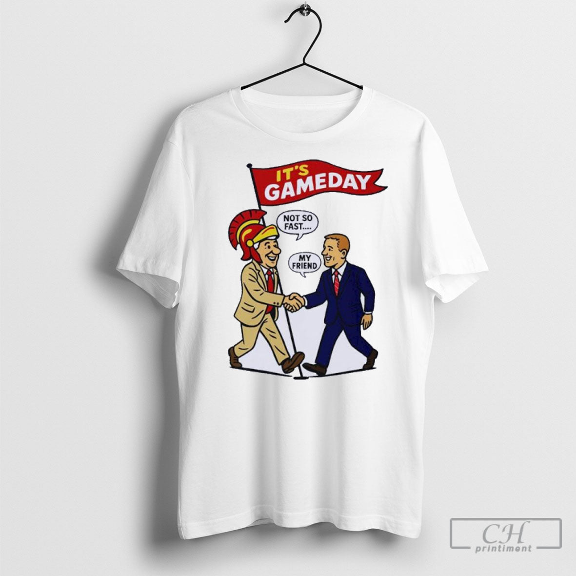 Lee Corso Usc Its Gameday Not So Fast My Friend - Adult & Kids T-Shirts, Sweatshirts & Hoodies apparel design preview 1