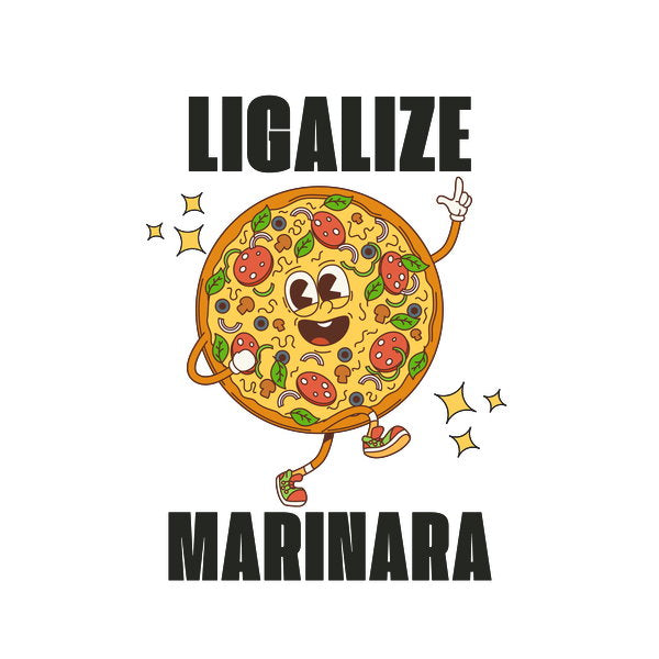 Legalize Marinara Funny Food Meme - Adult & Kids T-Shirts, Sweatshirts & Hoodies apparel design preview 1