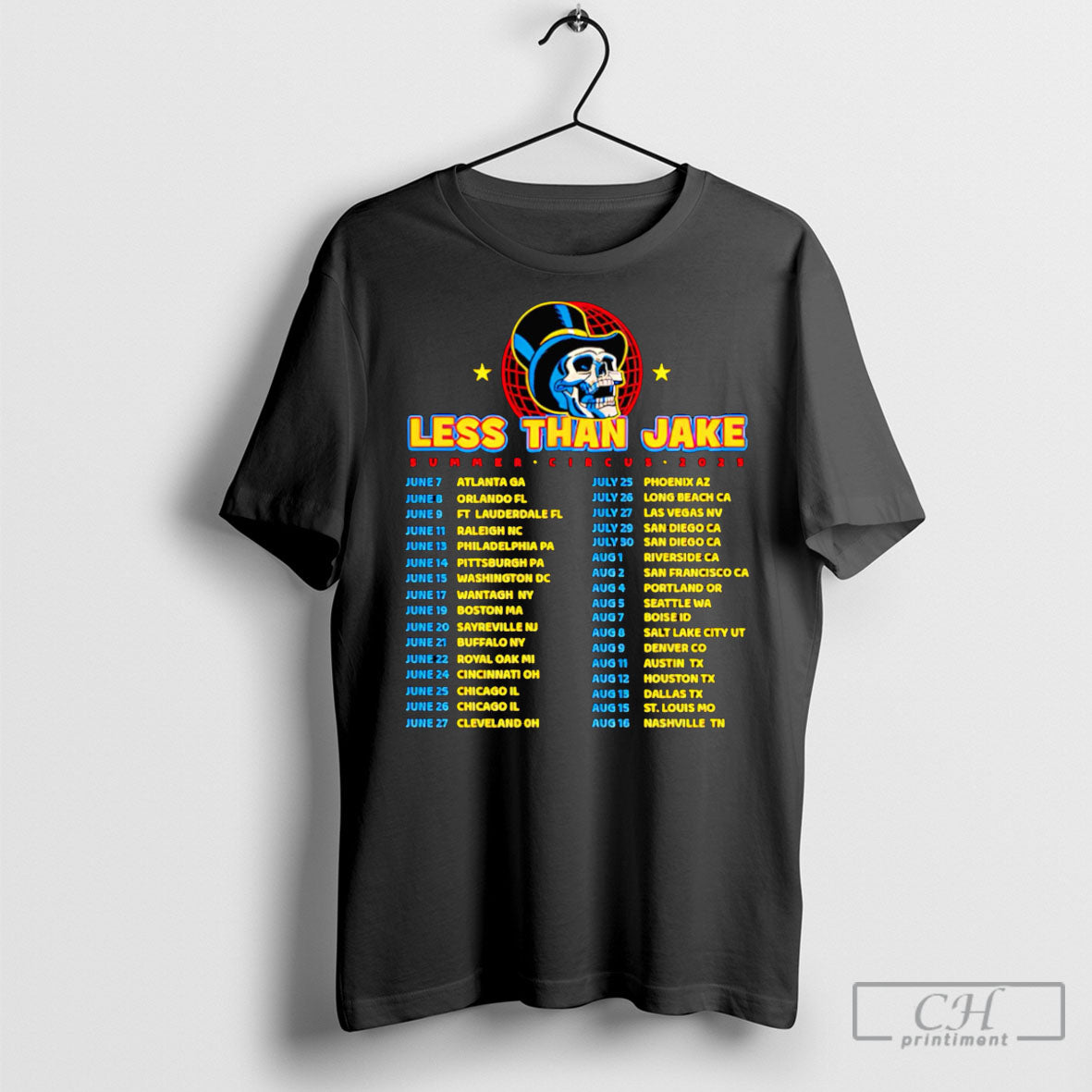 Less Than Jake Summer Circus 2025 Tour Sweater - Adult & Kids T-Shirts, Sweatshirts & Hoodies apparel design preview 1
