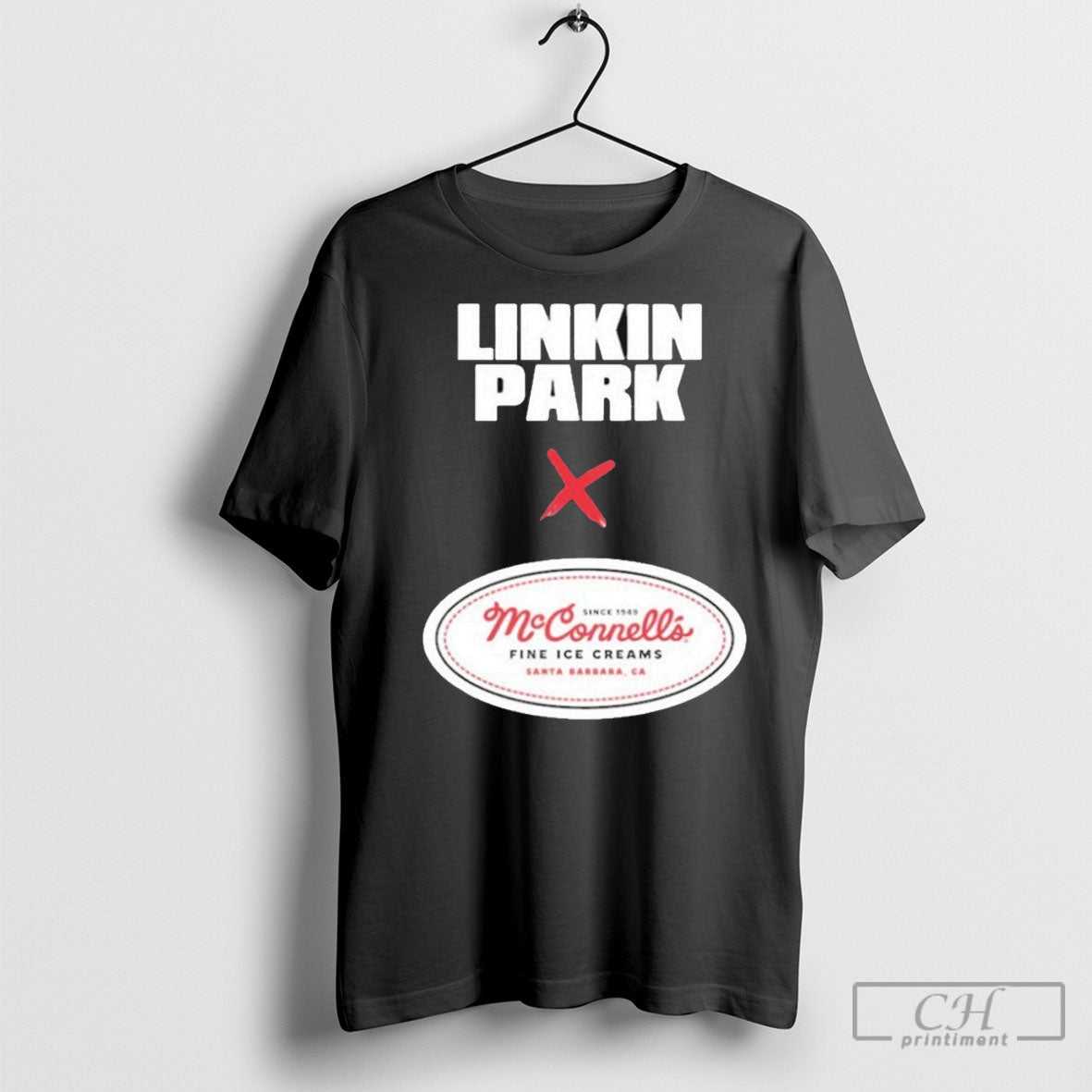 Linkin Park X Mcconnells Logo Fine Ice Creams - Adult & Kids T-Shirts, Sweatshirts & Hoodies apparel design preview 1