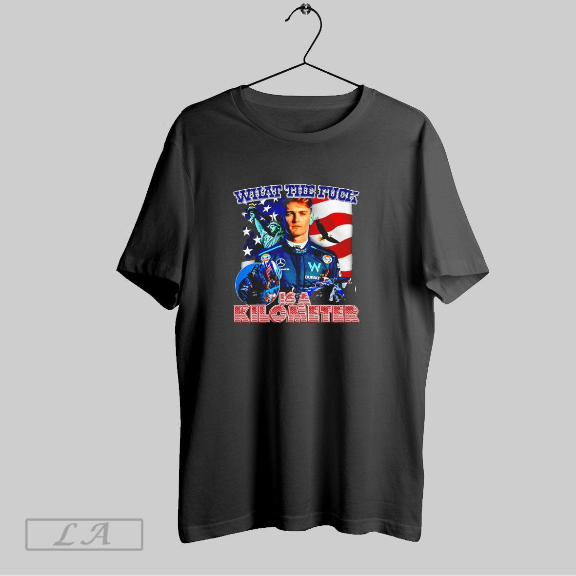 Logan Sargeant Williams What The Fuck Is A Kilometer - Adult & Kids T-Shirts, Sweatshirts & Hoodies apparel design preview 1