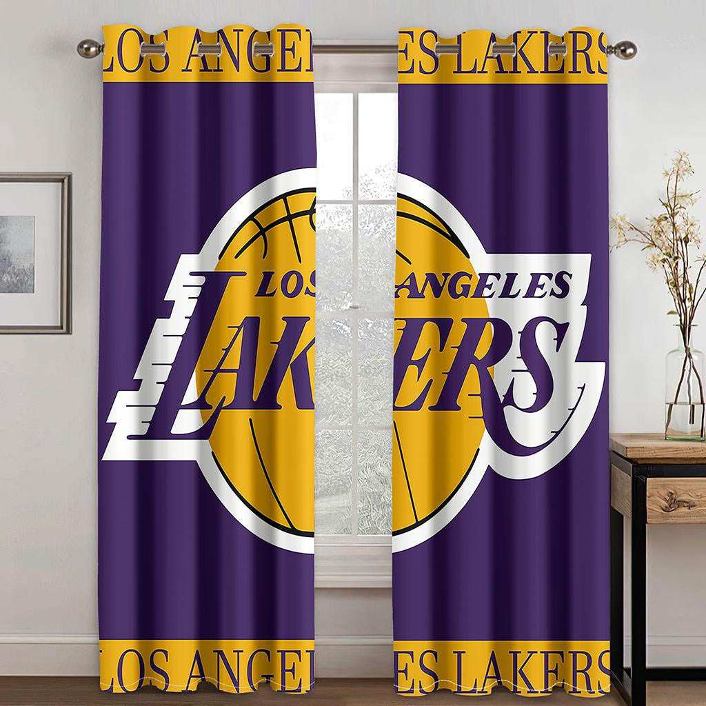 Los Angeles Lakers NBA Window Curtain - Adult & Kids T-Shirts, Sweatshirts & Hoodies apparel design preview 1