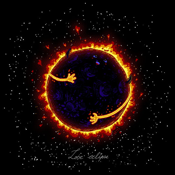 Love Eclipse - Adult & Kids T-Shirts, Sweatshirts & Hoodies apparel design preview 1
