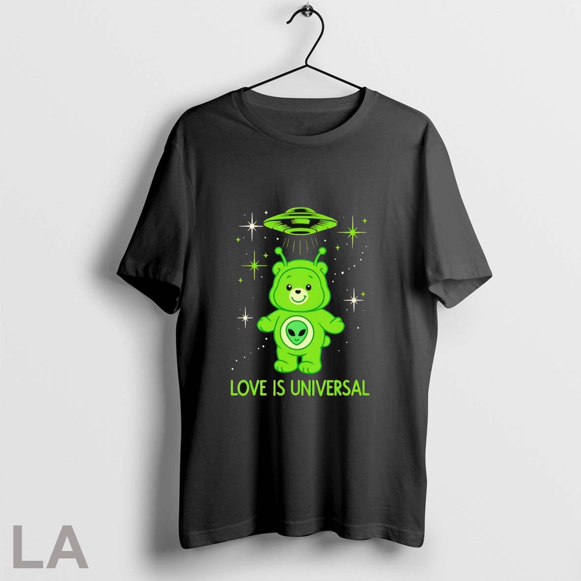 Love Is Universal Alien Care Bear - Adult & Kids T-Shirts, Sweatshirts & Hoodies apparel design preview 1