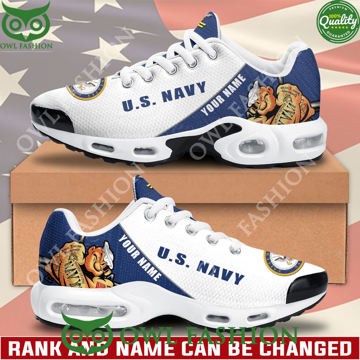 Personalized US Navy Veteran Popeye the Sailor Air - Adult & Kids T-Shirts, Sweatshirts & Hoodies apparel design preview 1