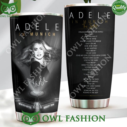 Adele in Munich The Setlist August 2024 Tumbler Cup - Adult & Kids T-Shirts, Sweatshirts & Hoodies apparel design preview 1