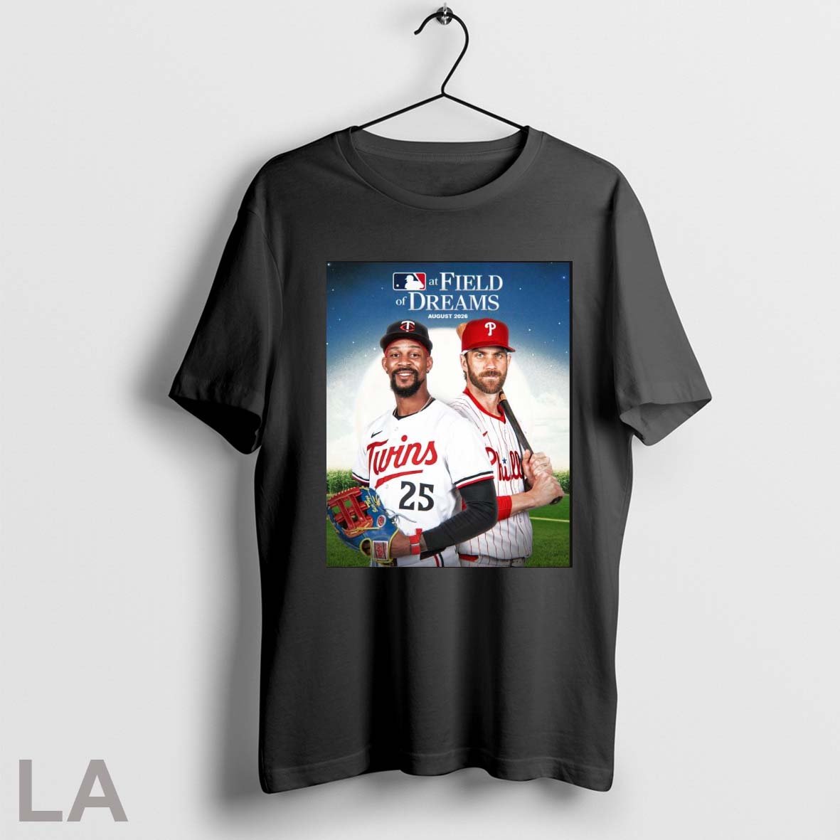 Mlb At Field Of Dreams Minnesota Twins And - Adult & Kids T-Shirts, Sweatshirts & Hoodies apparel design preview 1