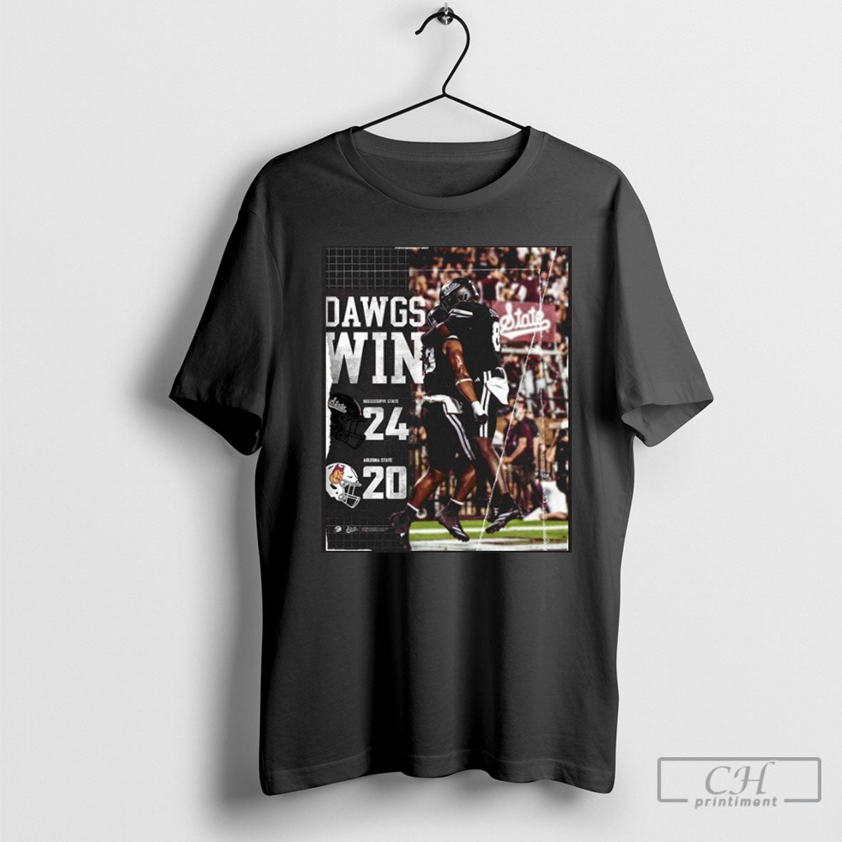 Msu Bulldogs Win 24 20 Arizona State Sun Devils - Adult & Kids T-Shirts, Sweatshirts & Hoodies apparel design preview 1