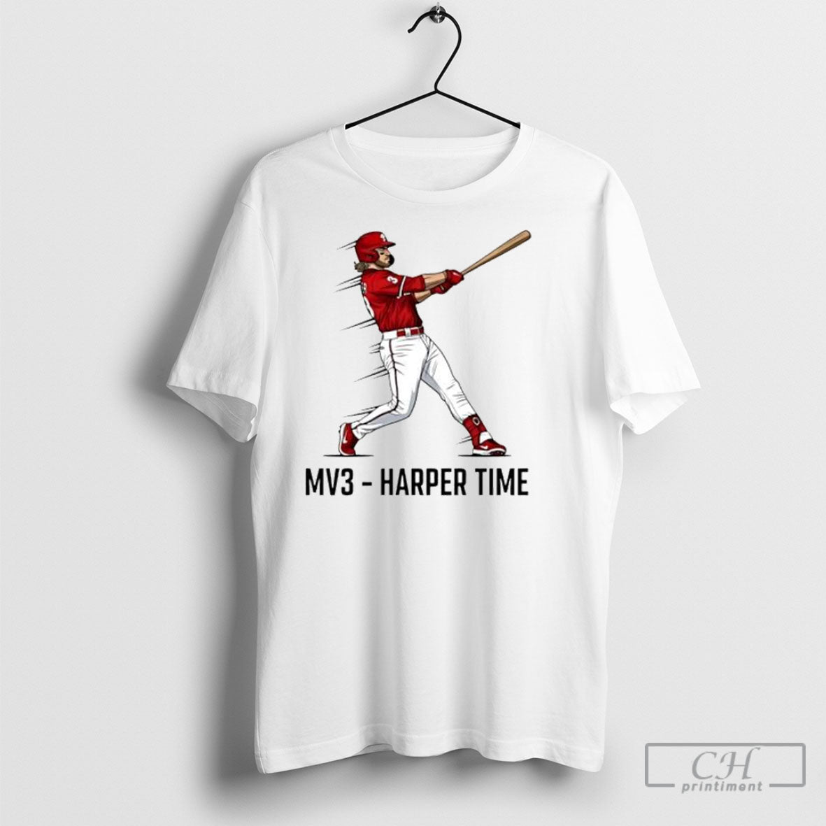 Mv3 Harper Time Baseball Fan Bryce Action Posters - Adult & Kids T-Shirts, Sweatshirts & Hoodies apparel design preview 1