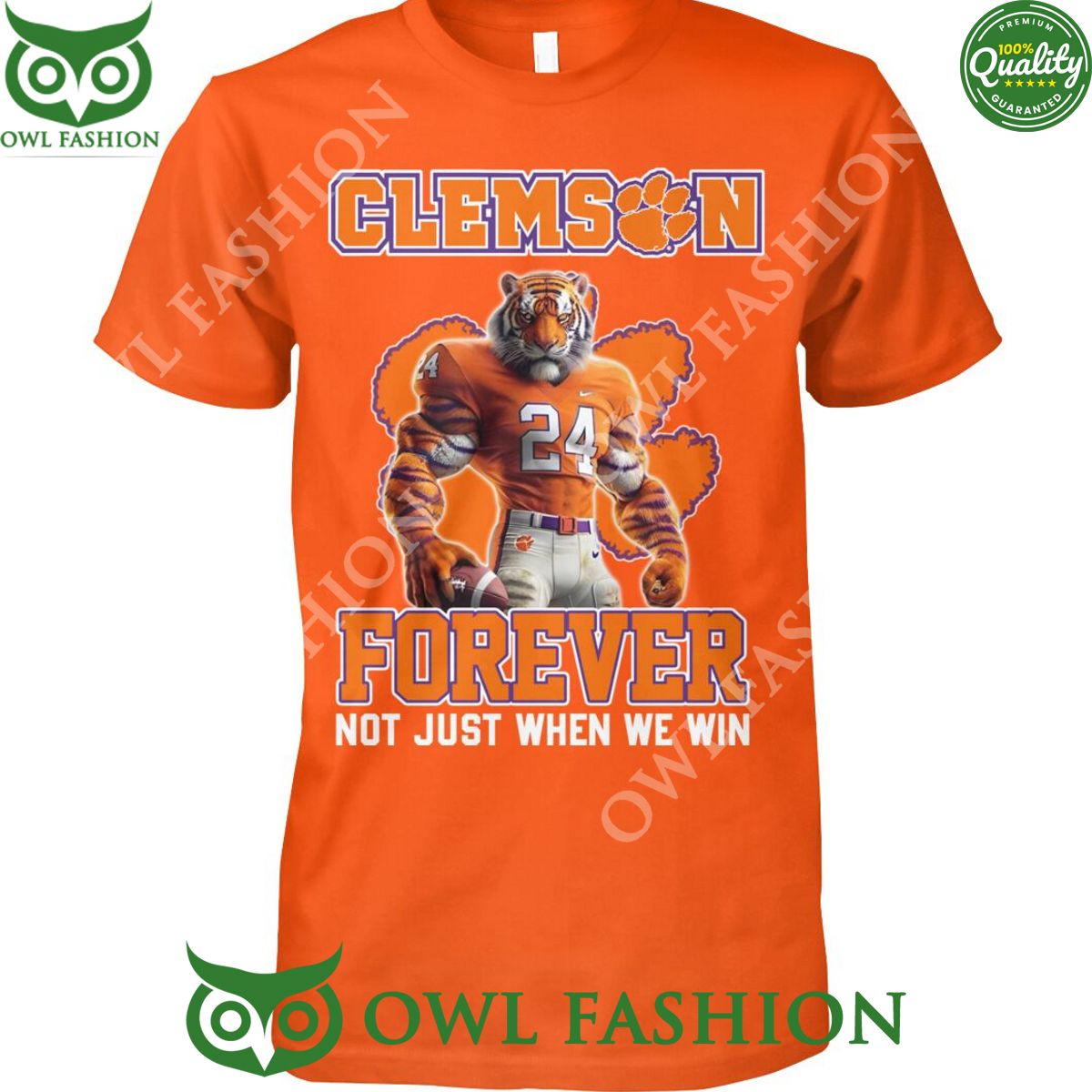 Clemson Tiger sport Forever legend not just when we - Adult & Kids T-Shirts, Sweatshirts & Hoodies apparel design preview 1
