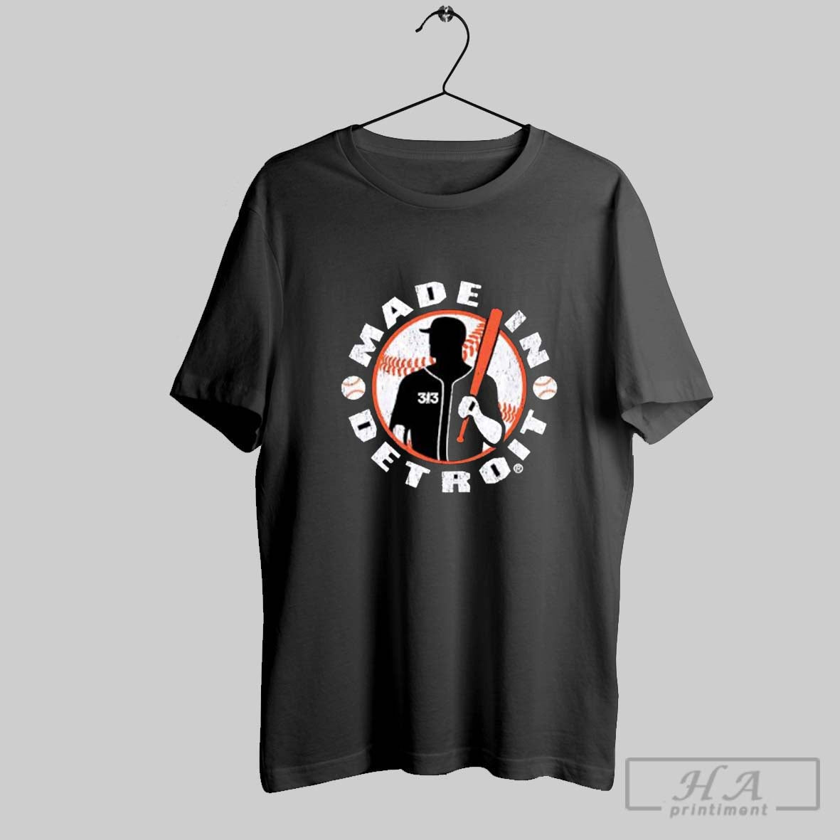 Made In Detroit Lions 313 Baseball - Adult & Kids T-Shirts, Sweatshirts & Hoodies apparel design preview 1
