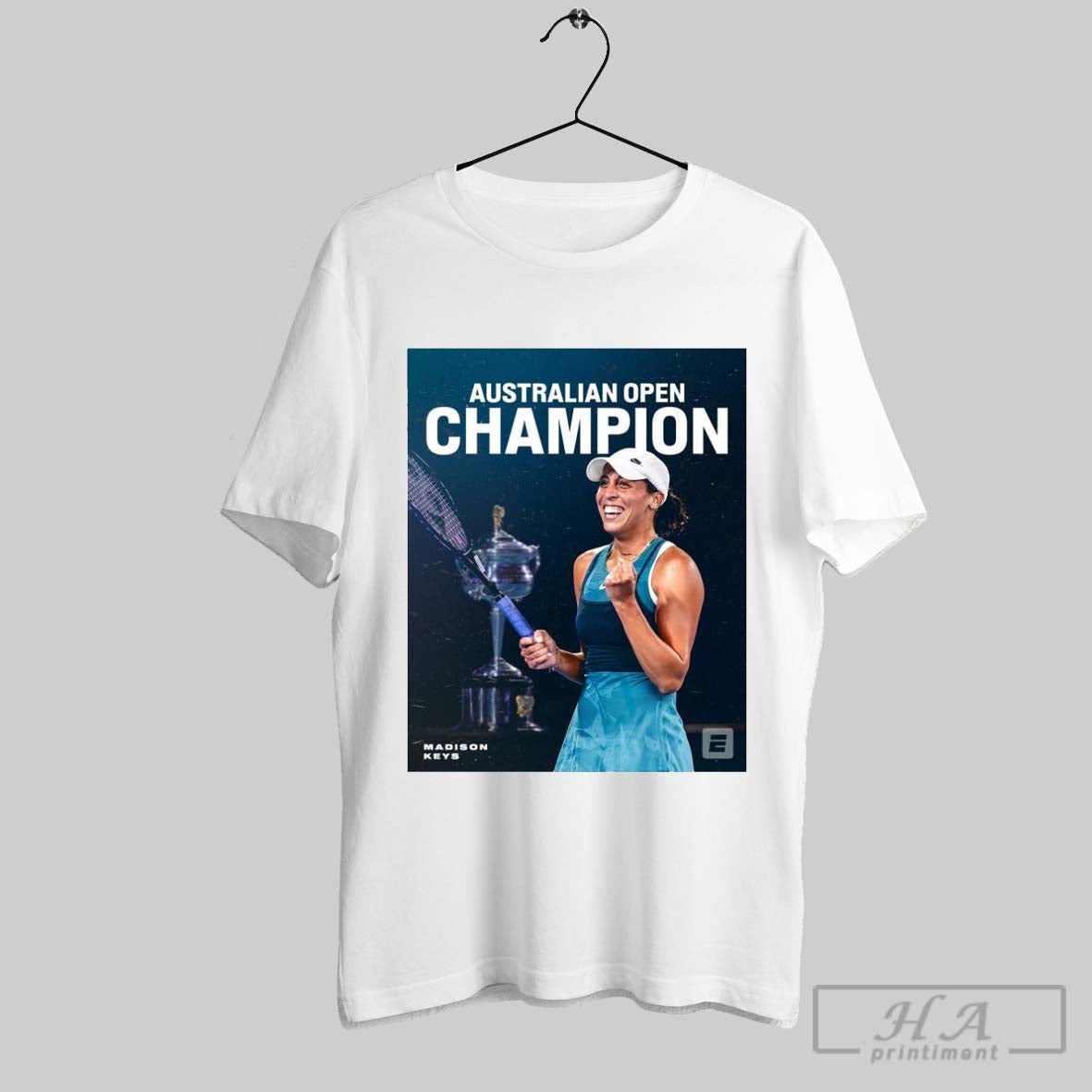 Madison Keys Wins Her First Grand Slam Title - Adult & Kids T-Shirts, Sweatshirts & Hoodies apparel design preview 1
