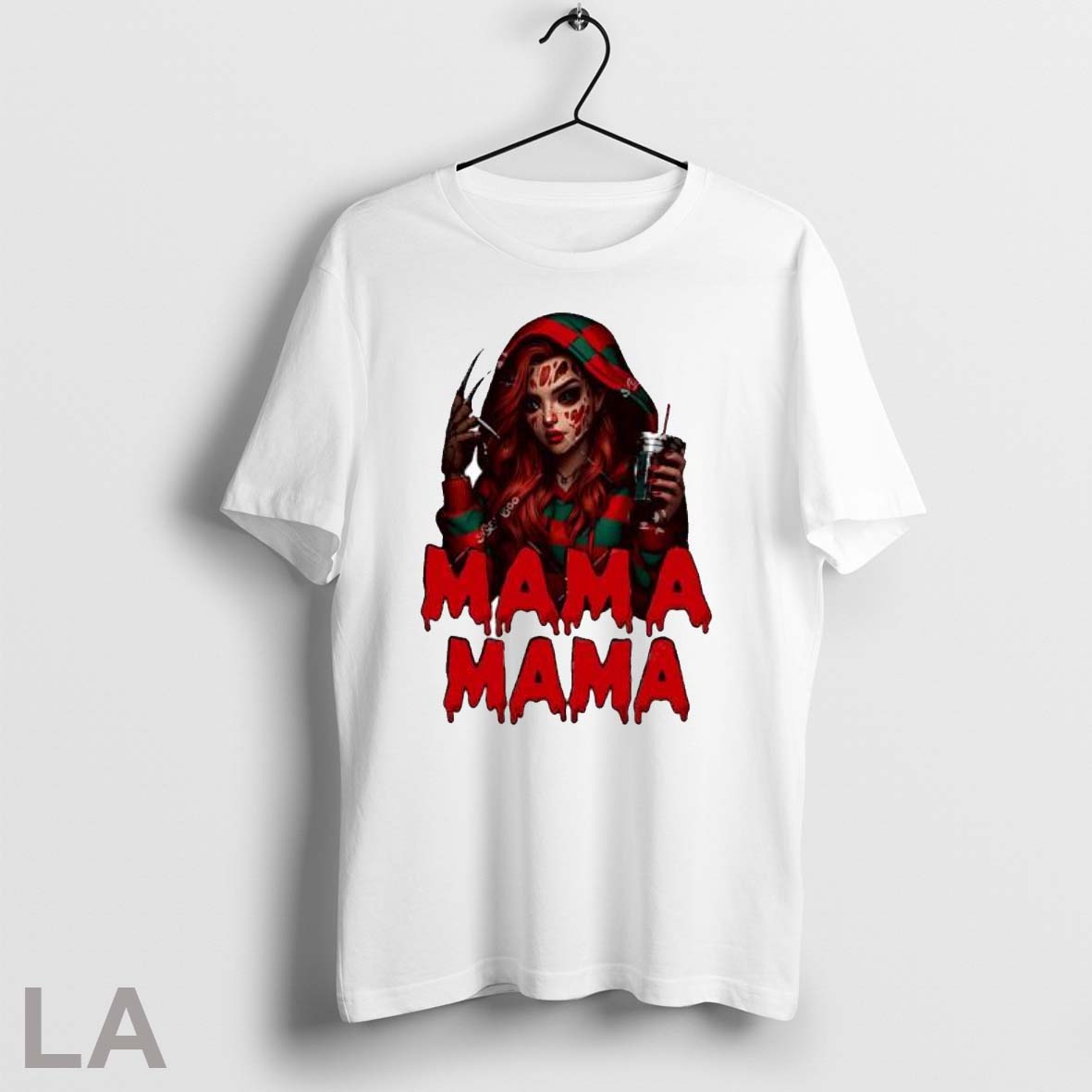 Mama Freddy Krueger Halloween Mom Horror Movie - Adult & Kids T-Shirts, Sweatshirts & Hoodies apparel design preview 1