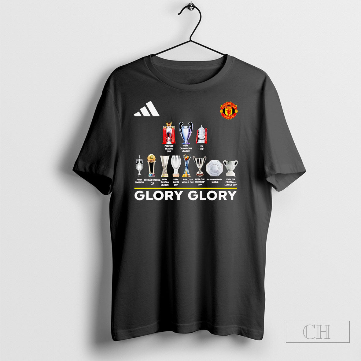 Manchester United Glory Trophies Teee - Adult & Kids T-Shirts, Sweatshirts & Hoodies apparel design preview 1