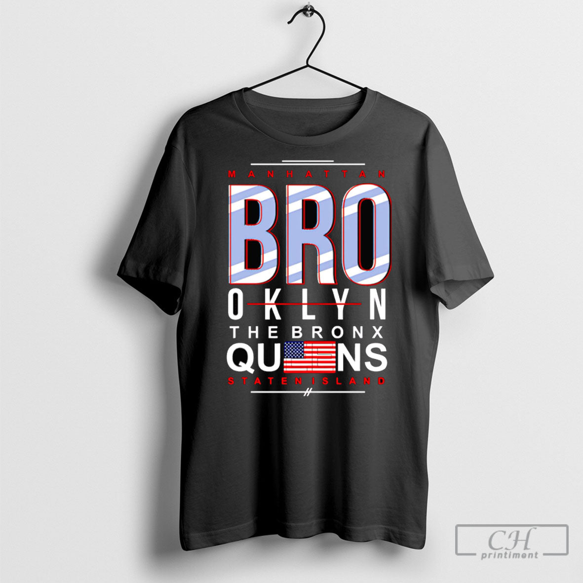 Manhattan Brooklyn The Bronx - Adult & Kids T-Shirts, Sweatshirts & Hoodies apparel design preview 1