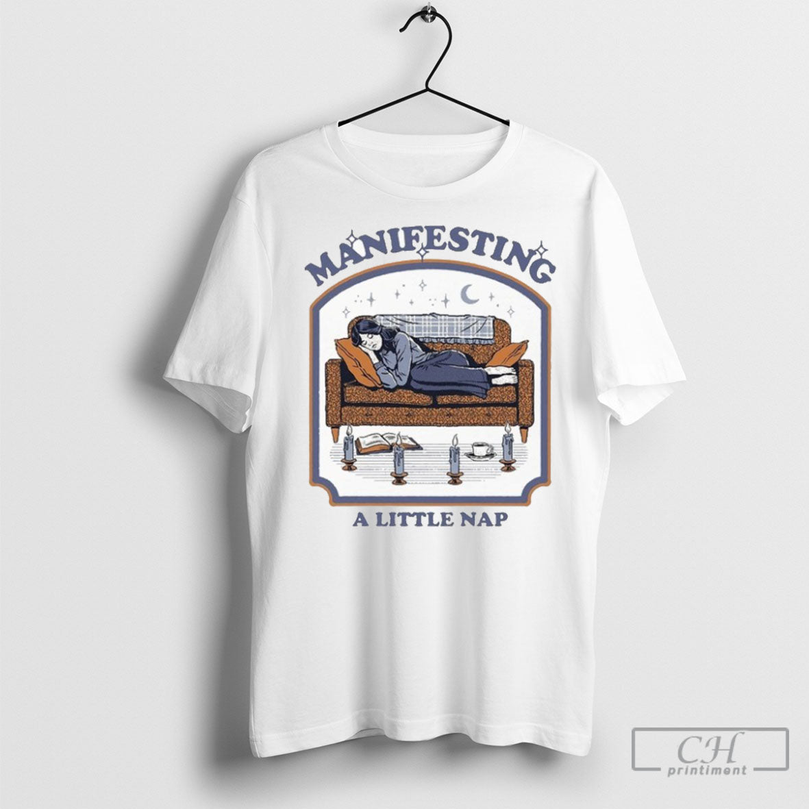 Manifesting A Little Nap - Adult & Kids T-Shirts, Sweatshirts & Hoodies apparel design preview 1