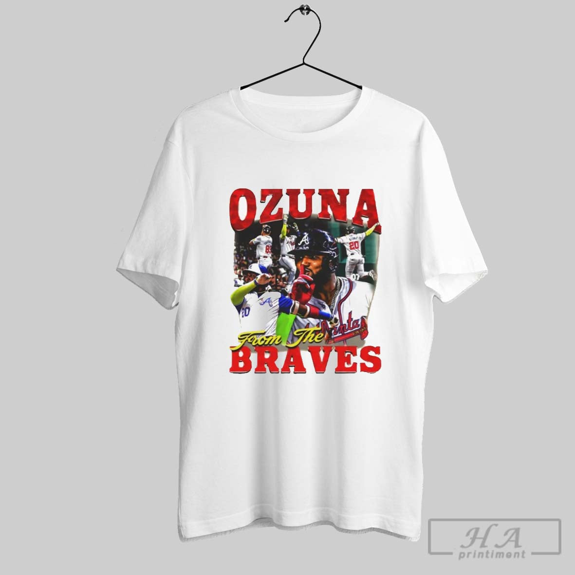 Marcell Ozuna From The Atlanta Braves Graphic - Adult & Kids T-Shirts, Sweatshirts & Hoodies apparel design preview 1