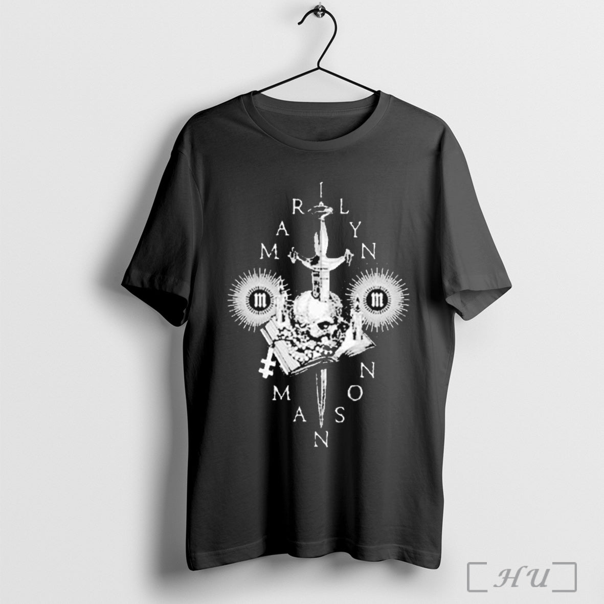 Marilyn Manson Dagger Skull - Adult & Kids T-Shirts, Sweatshirts & Hoodies apparel design preview 1