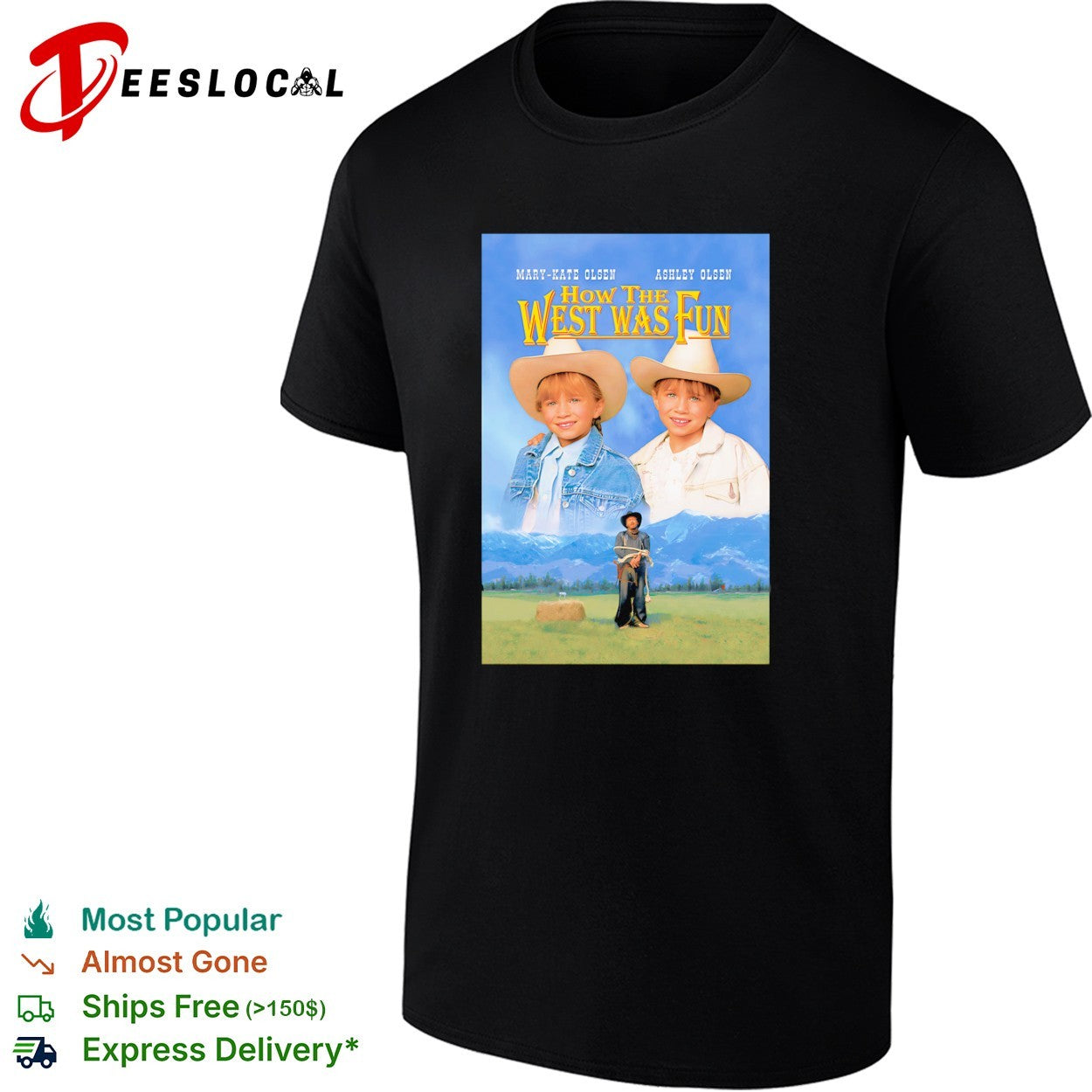 Mary-Kate Olsen Ashley How the West Was Fun movie - Adult & Kids T-Shirts, Sweatshirts & Hoodies apparel design preview 1