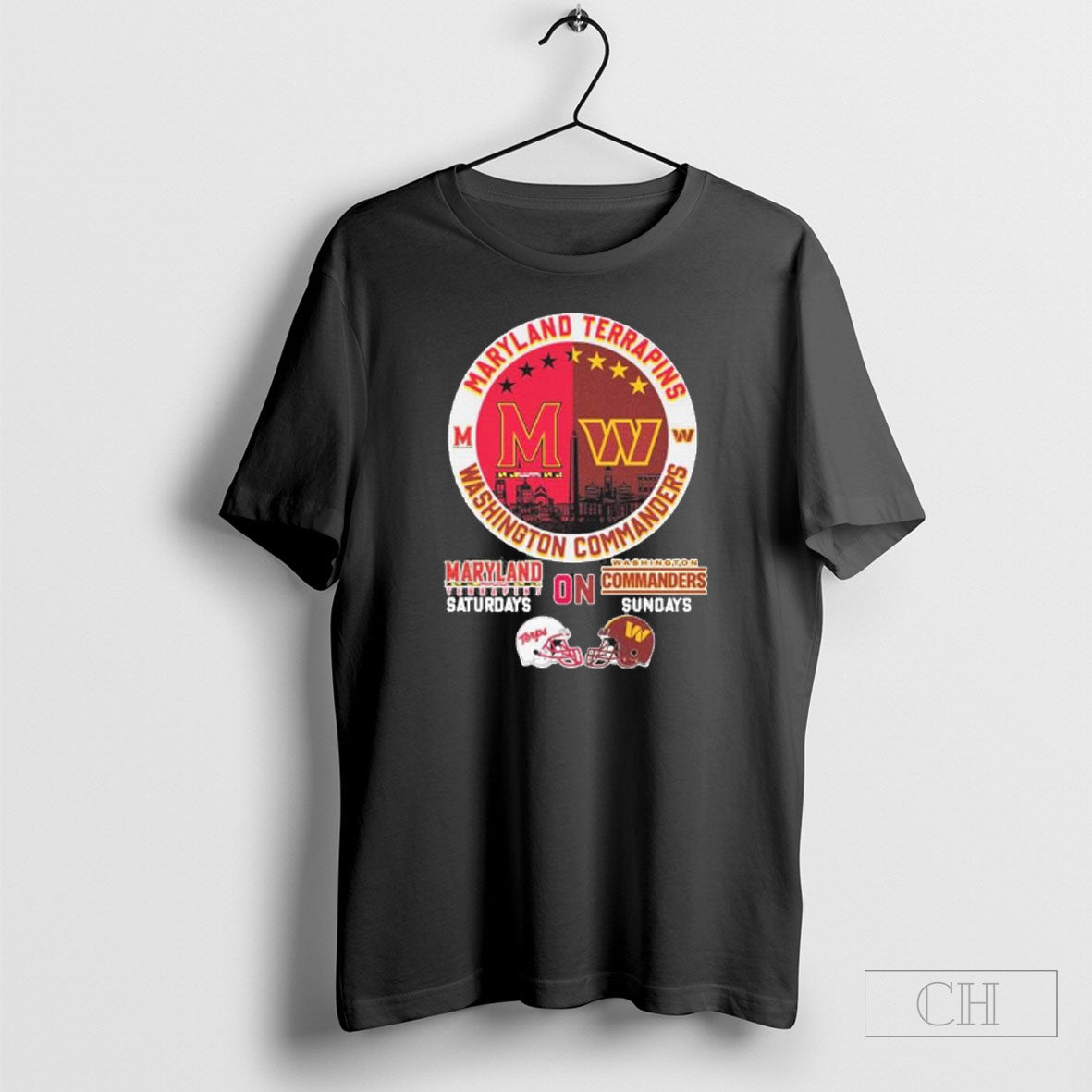 Maryland Terrapins On Saturdays And Washington - Adult & Kids T-Shirts, Sweatshirts & Hoodies apparel design preview 1