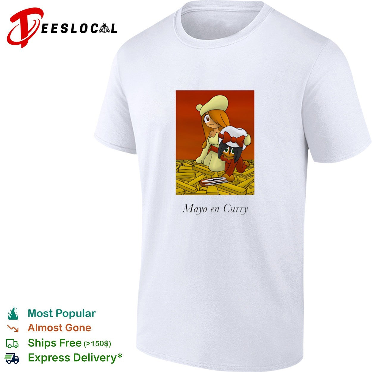 Mayo en Curry - Adult & Kids T-Shirts, Sweatshirts & Hoodies apparel design preview 1