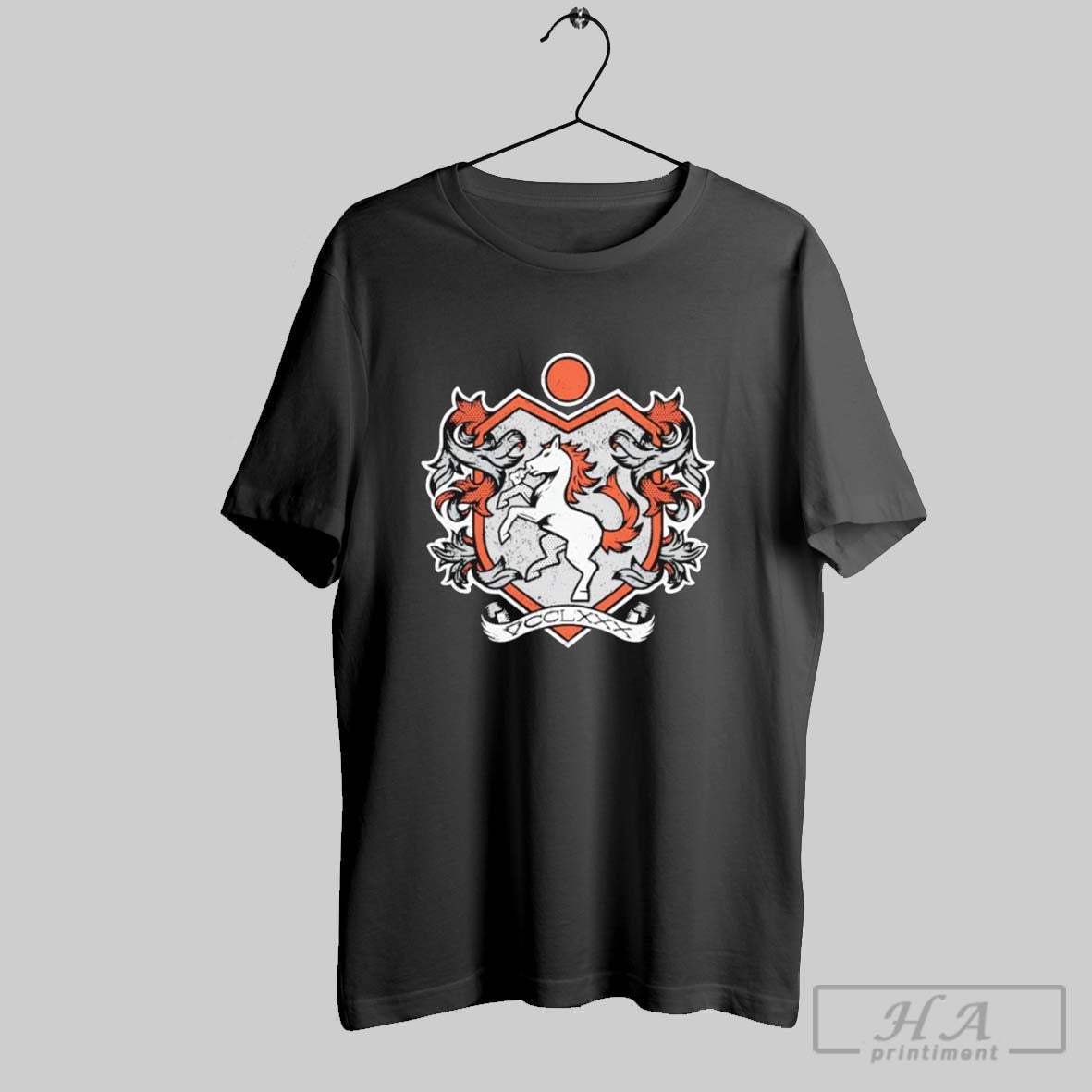 Medieval Shield Horse - Adult & Kids T-Shirts, Sweatshirts & Hoodies apparel design preview 1