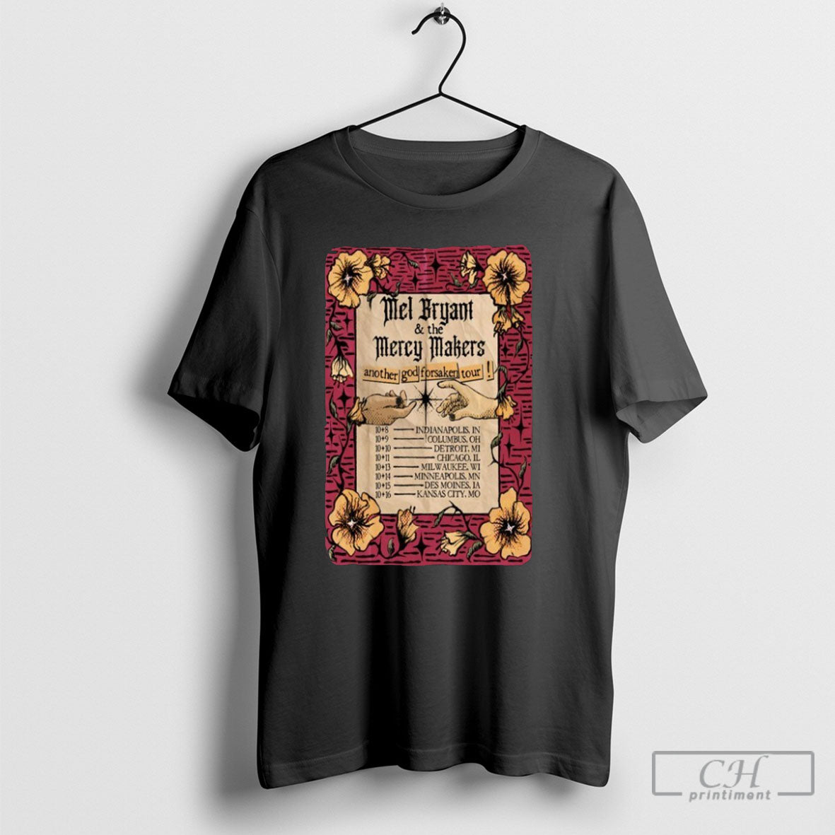 Mel Bryant And The Mercy Makers Another God Forsaken - Adult & Kids T-Shirts, Sweatshirts & Hoodies apparel design preview 1