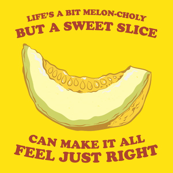 Melon Choly 2 - Adult & Kids T-Shirts, Sweatshirts & Hoodies apparel design preview 1