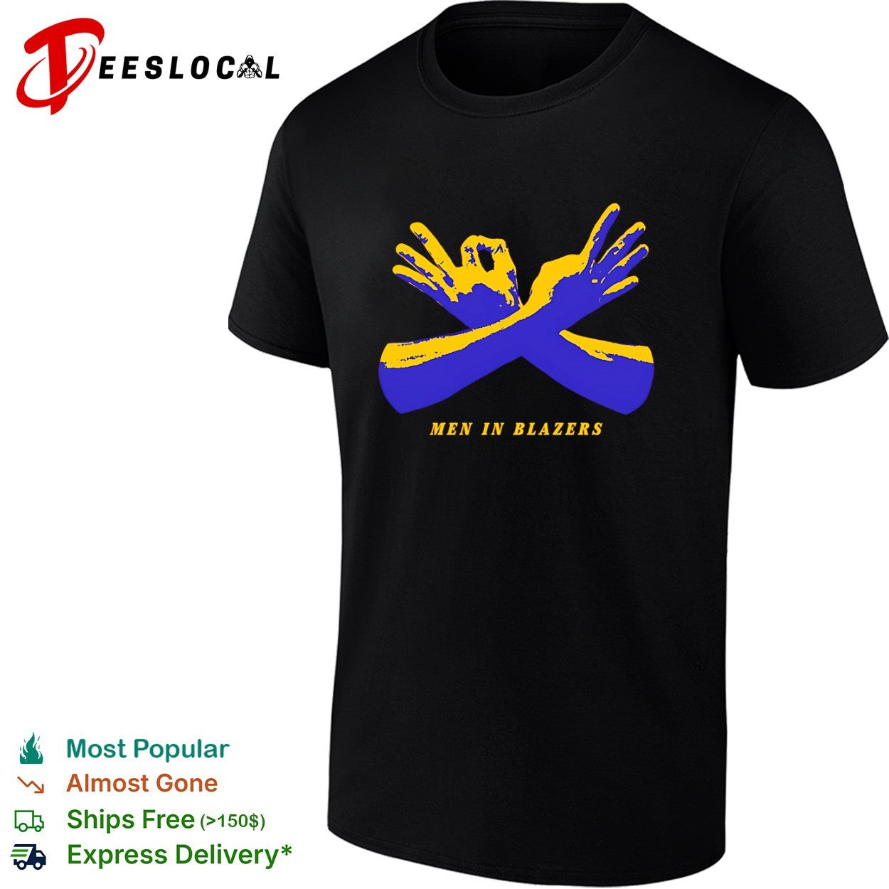 Men in Blazers Logo Soccer Podcast Football - Adult & Kids T-Shirts, Sweatshirts & Hoodies apparel design preview 1