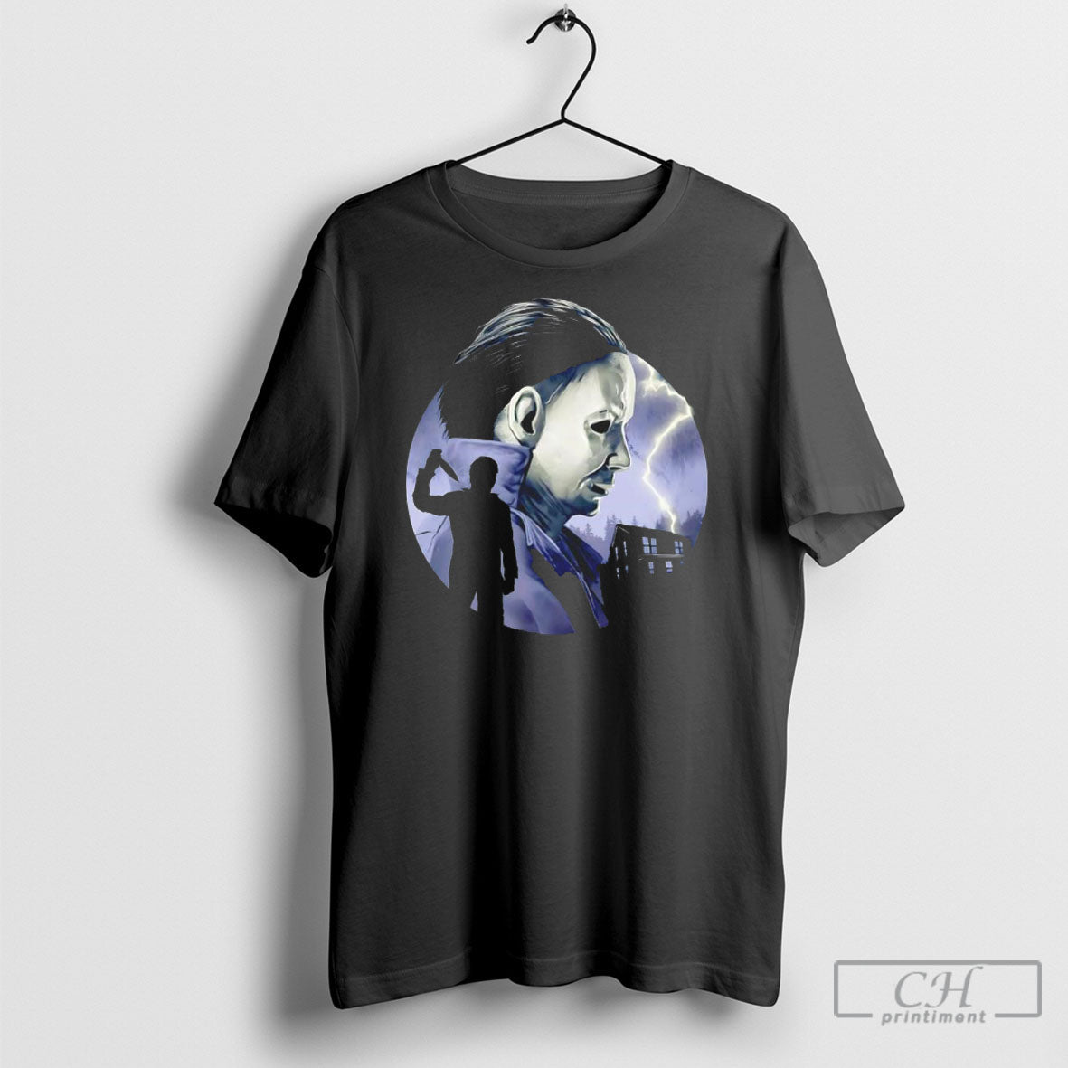 Michael Myers Halloween Chartacter Big Scary - Adult & Kids T-Shirts, Sweatshirts & Hoodies apparel design preview 1