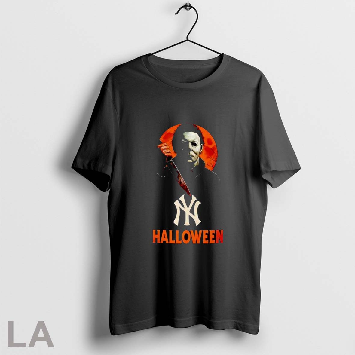 Michael Myers New York Yankees Halloween - Adult & Kids T-Shirts, Sweatshirts & Hoodies apparel design preview 1