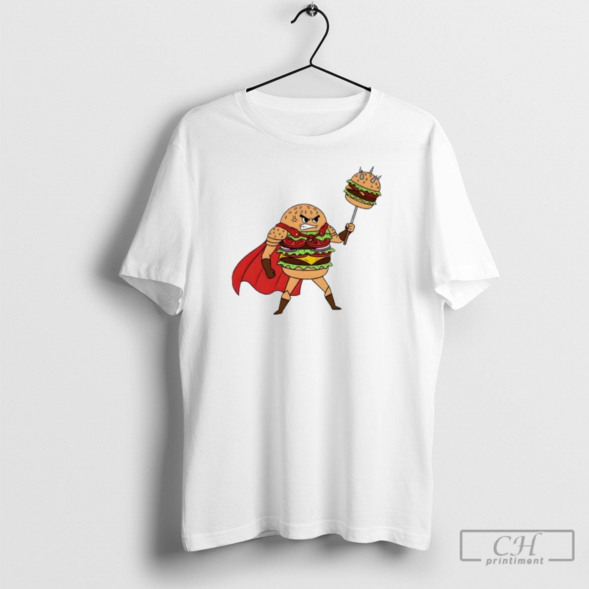Mighty Burger Spiked Mace Essential - Adult & Kids T-Shirts, Sweatshirts & Hoodies apparel design preview 1