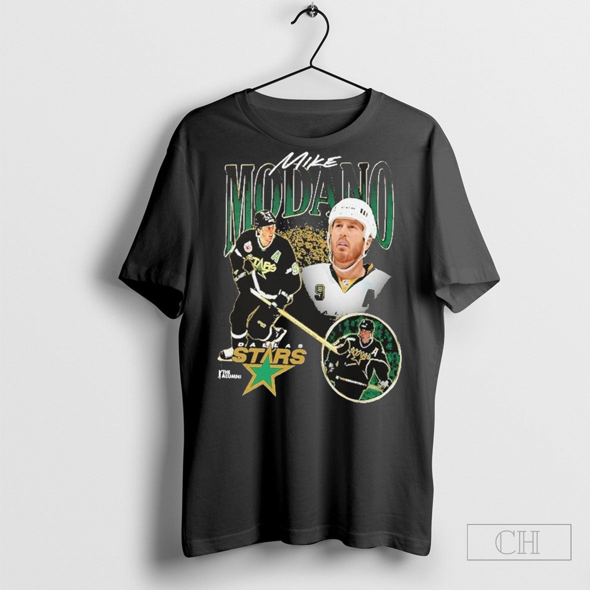 Mike Modano Dallas Stars Mitchell Ness - Adult & Kids T-Shirts, Sweatshirts & Hoodies apparel design preview 1