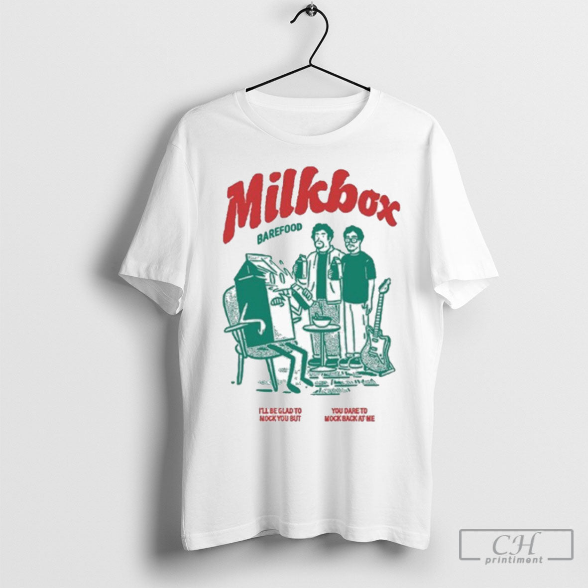 Milkbox Barefood Ill Be Glad To Mock You But Dare - Adult & Kids T-Shirts, Sweatshirts & Hoodies apparel design preview 1